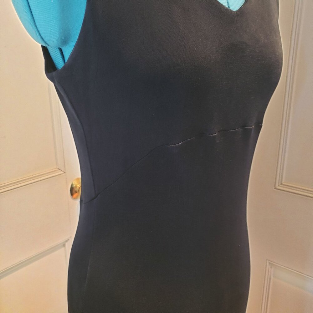Vintage 90s Y2K Black maxi slip empire waist dress - Picture 5 of 11